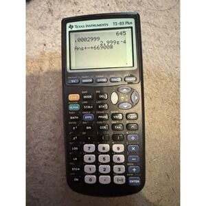 Texas Instruments TI-83 Plus Graphing Calculator - Black (83PL/TBL/1L1/A)